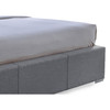 Baxton Studio Sarter Grid-Tufted Upholstered Storage King-Size Bed with drawers 114-6224